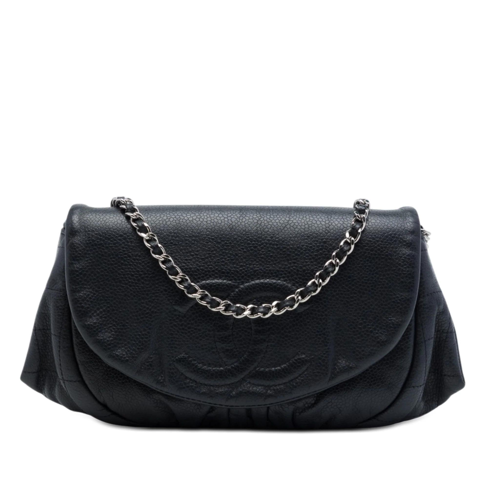 Wallet On Chain leather crossbody bag
