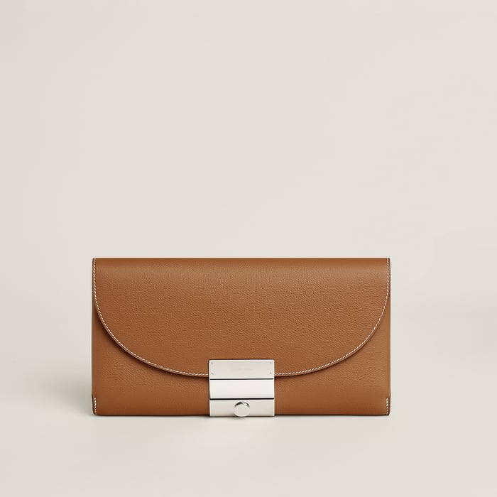 Gold Hermès Depechette Pouch