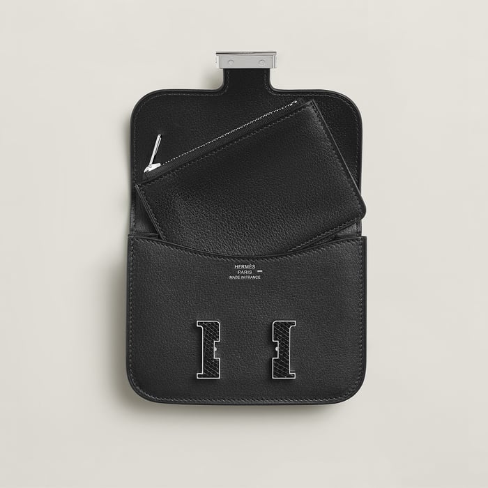 Noir Constance Slim Wallet