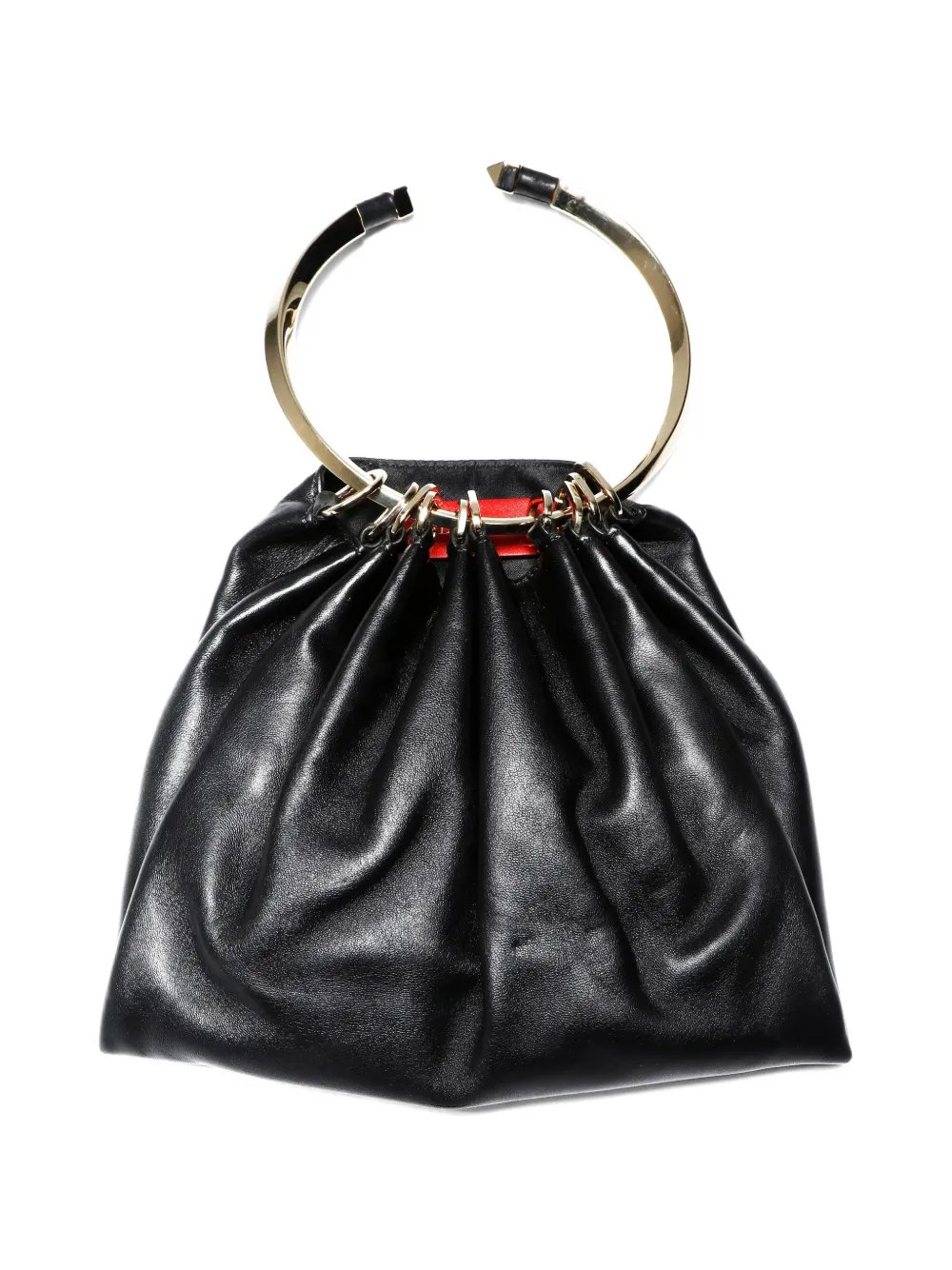 Valentino Garavani 2010s-2020s ring-detail leather tote bag