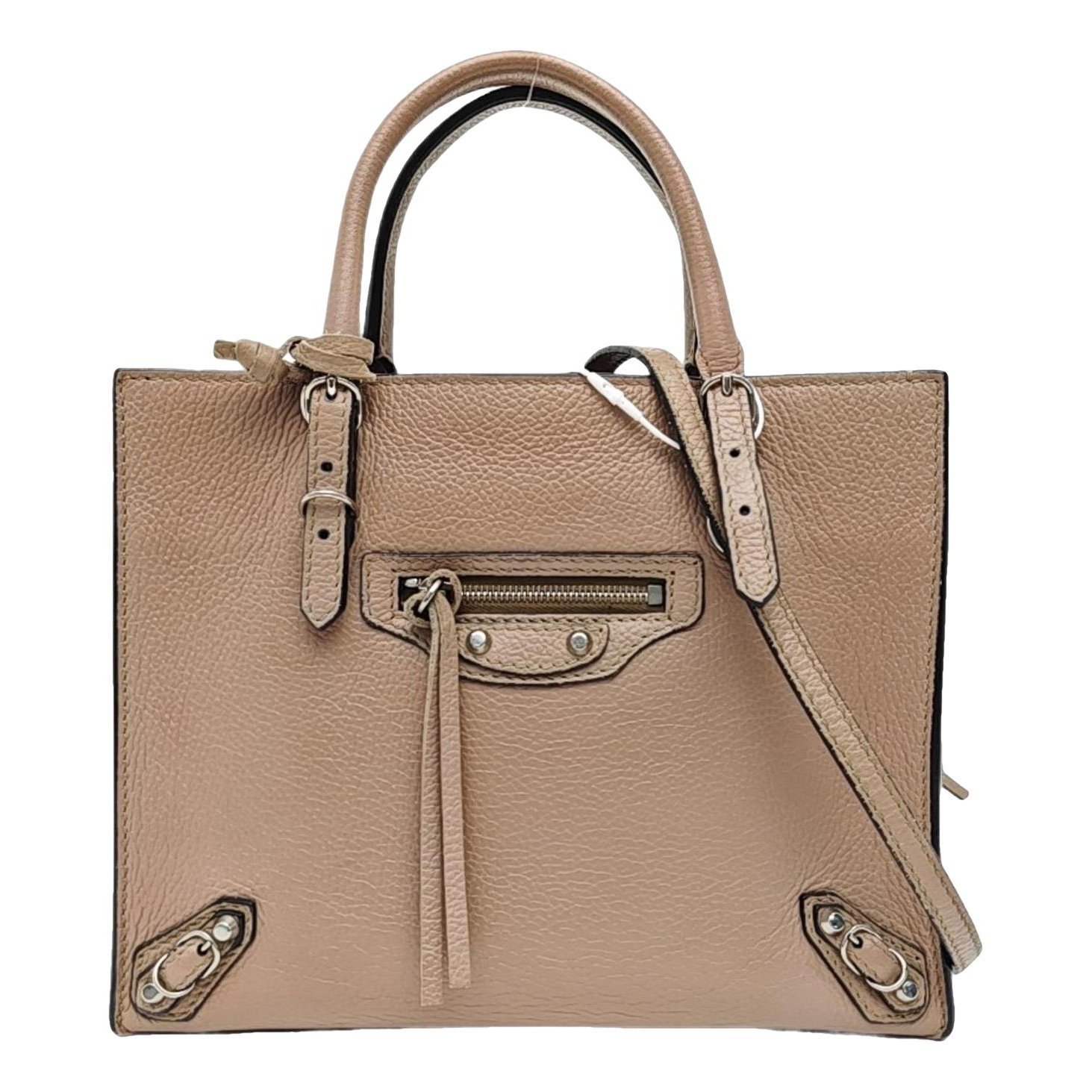 Papier leather handbag