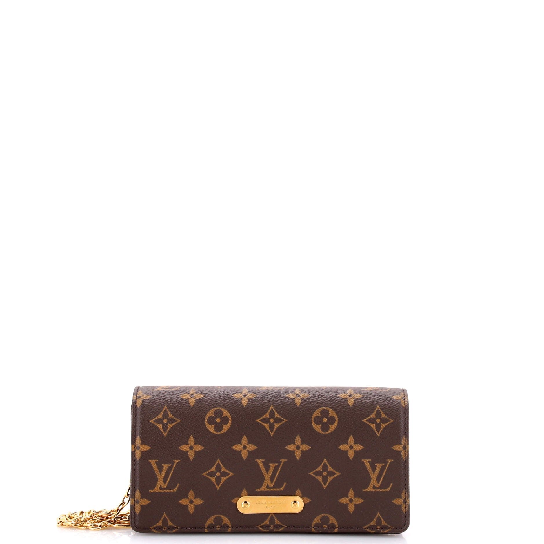 Lily Wallet on Chain Monogram Canvas