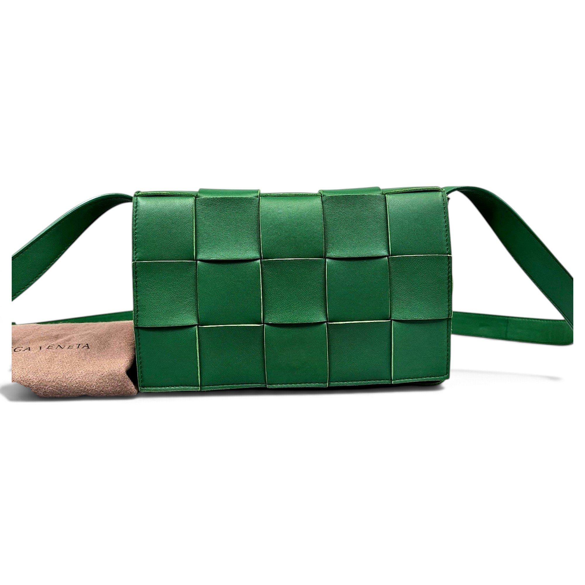 Cassette leather crossbody bag