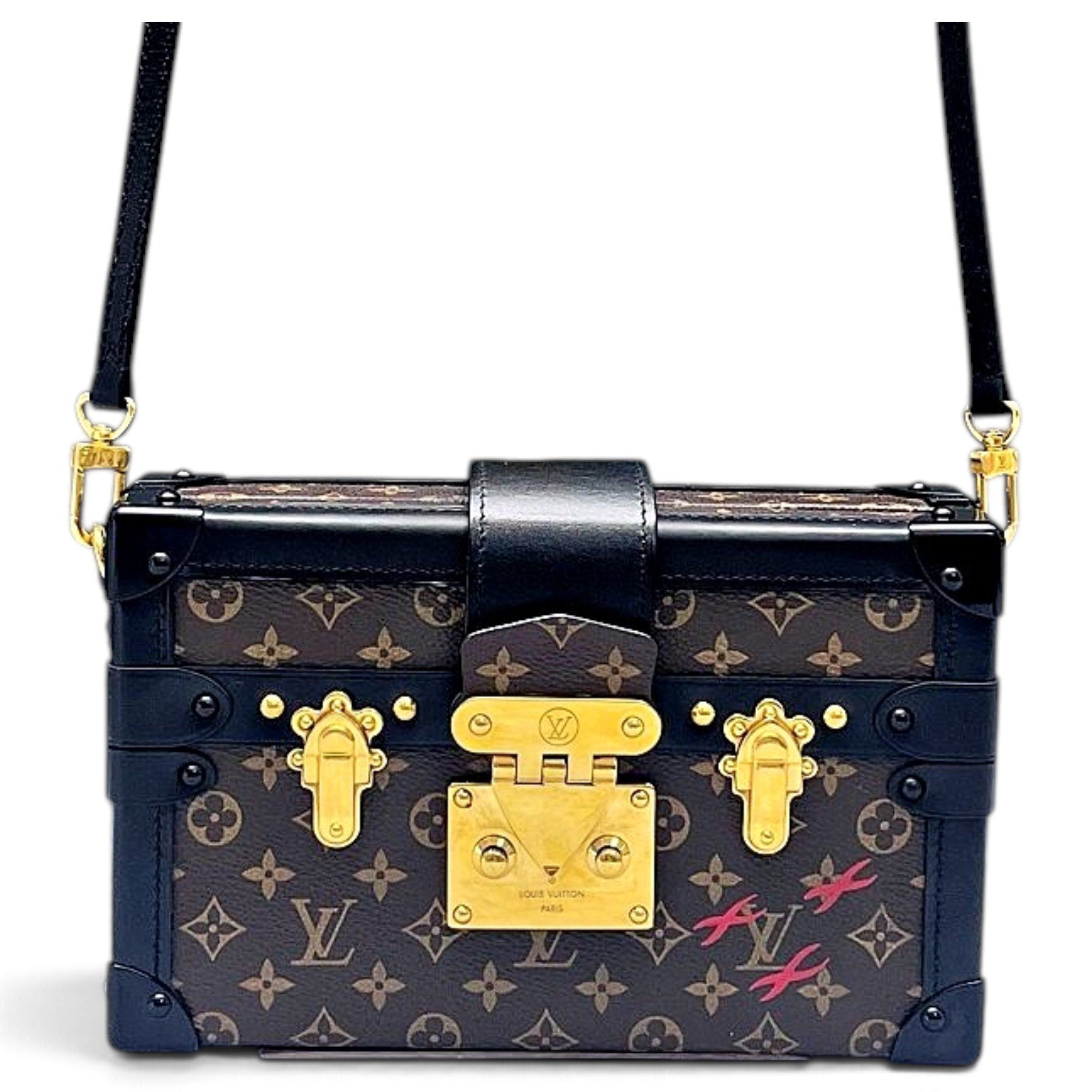 Petite Malle leather handbag