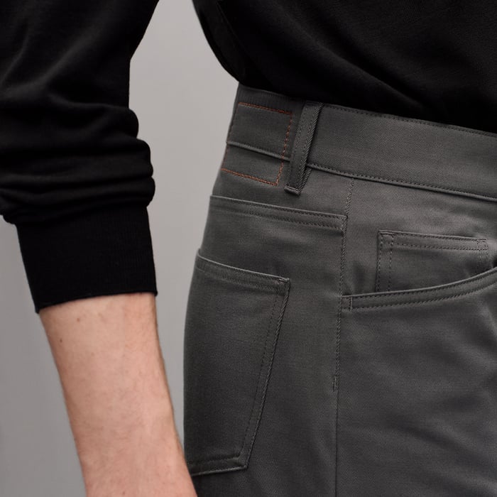 Gris Brûlé Straight Cut Jeans