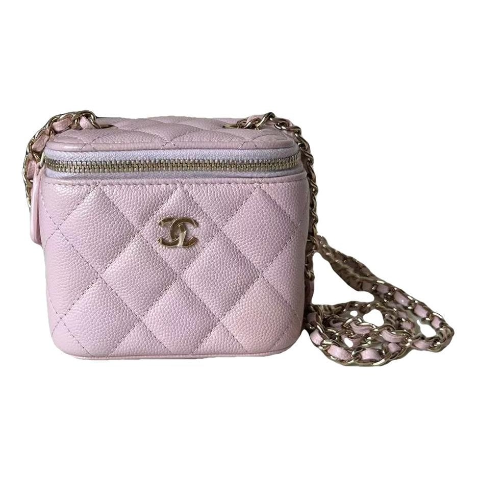 Vanity leather handbag