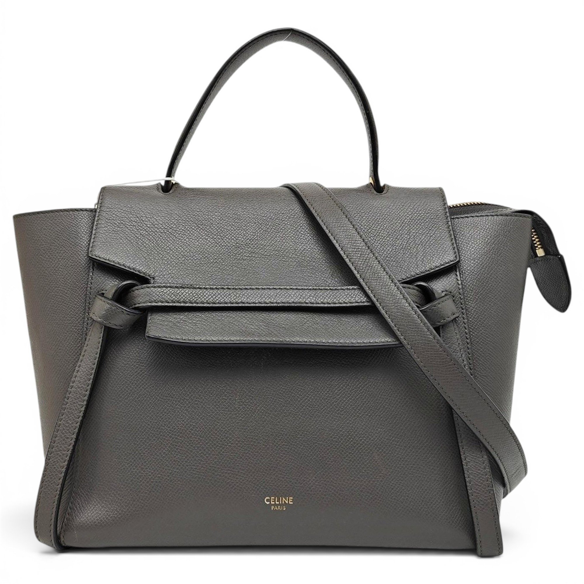 Belt leather handbag