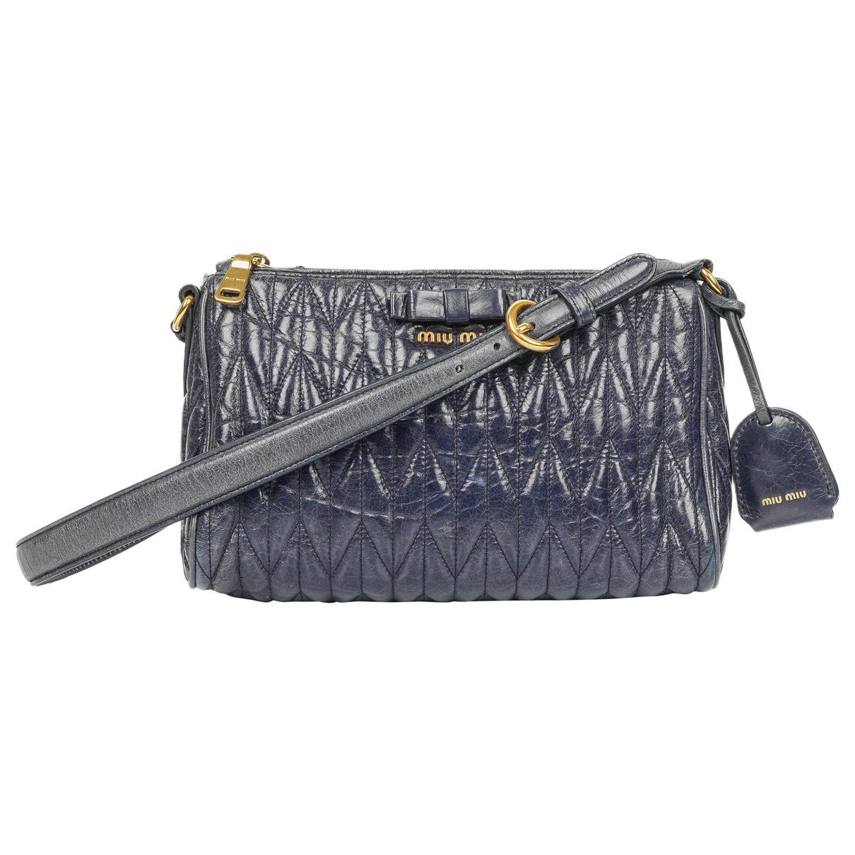 Matelassé leather handbag