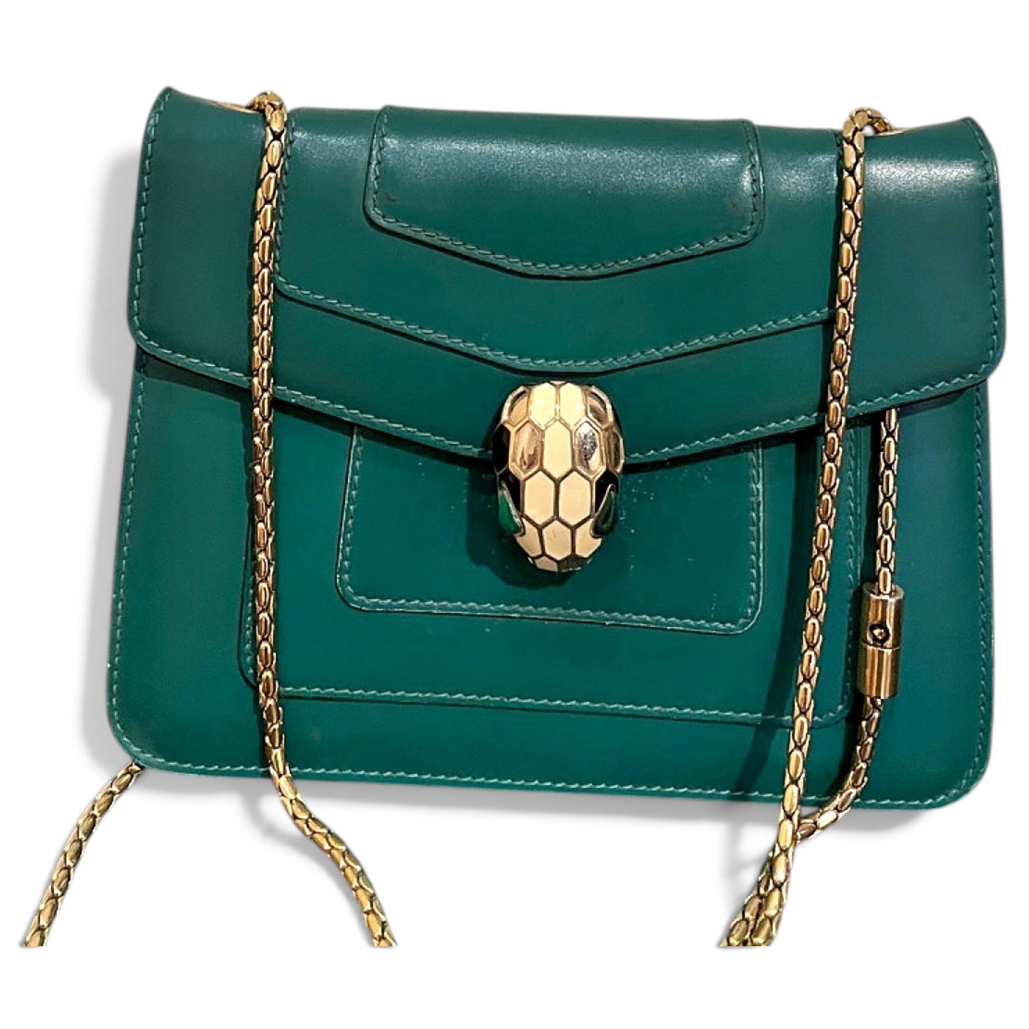 Bvlgari Serpenti leather handbag
