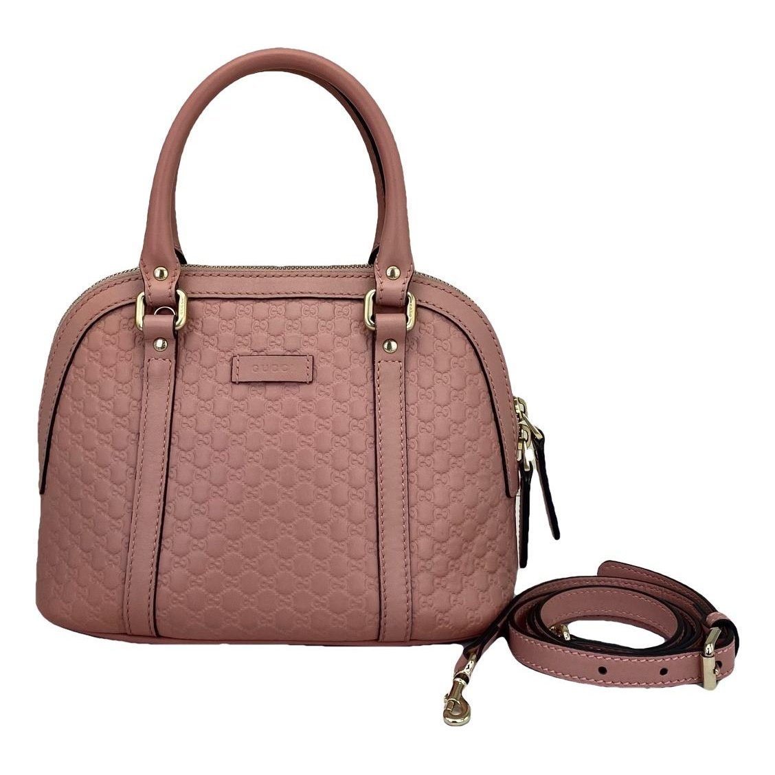 Dôme leather handbag