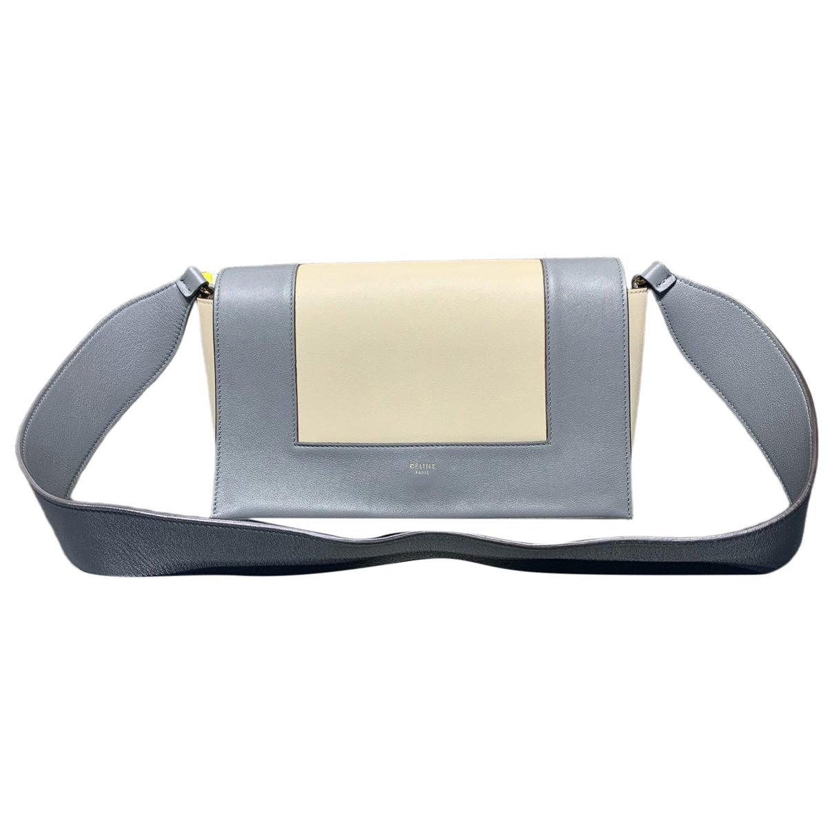 Frame leather handbag