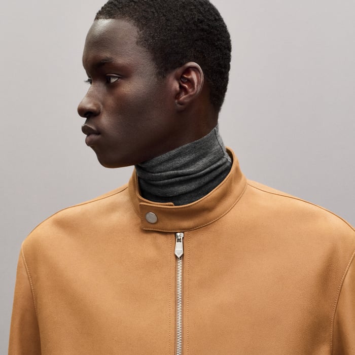 Gold Etriviere Lambskin Jacket