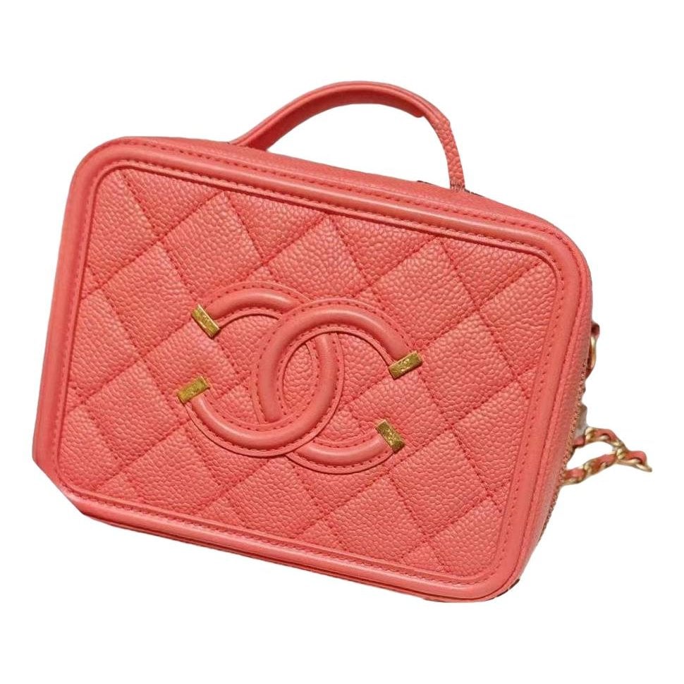 Vanity leather handbag