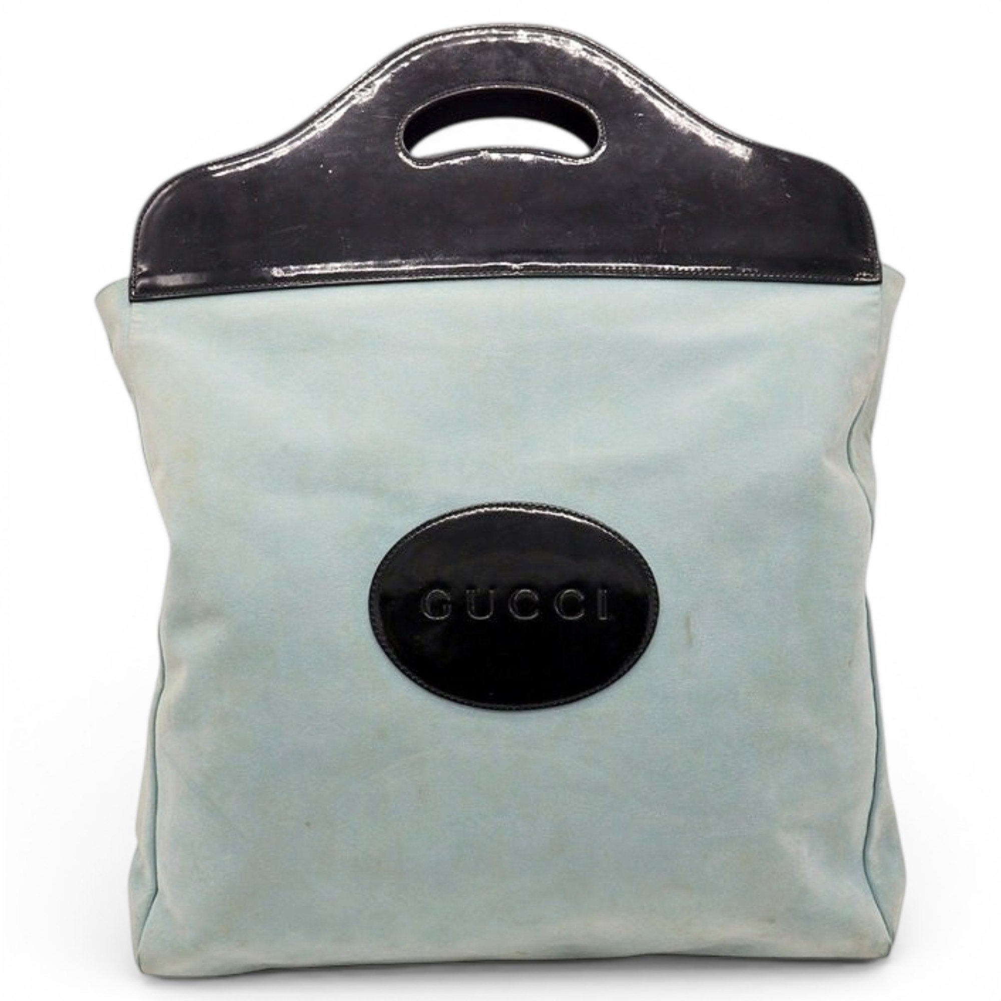 Patent leather handbag