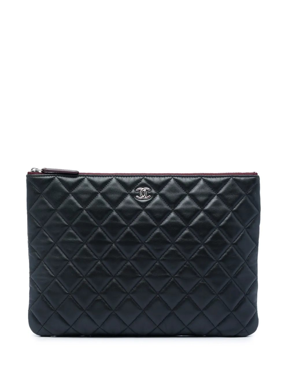 2019 Medium Quilted Lambskin O Case clutch bag