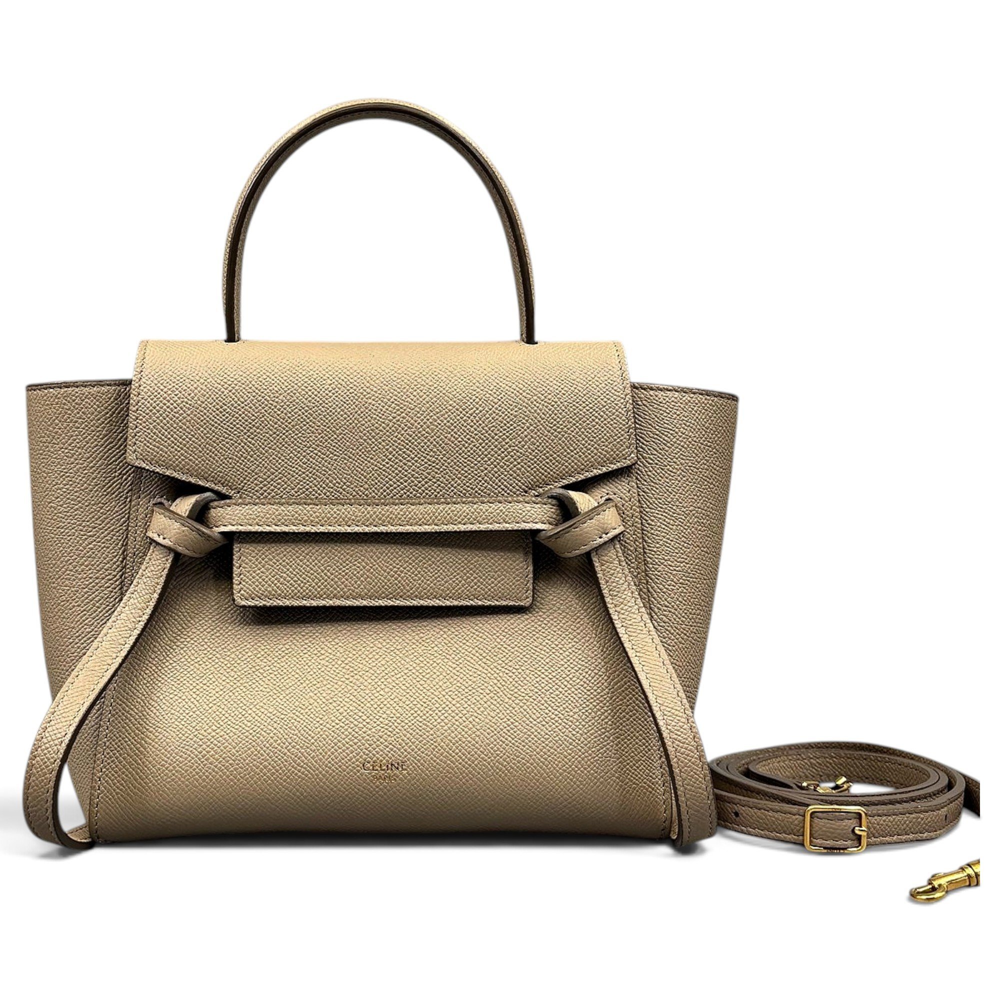 Belt leather handbag