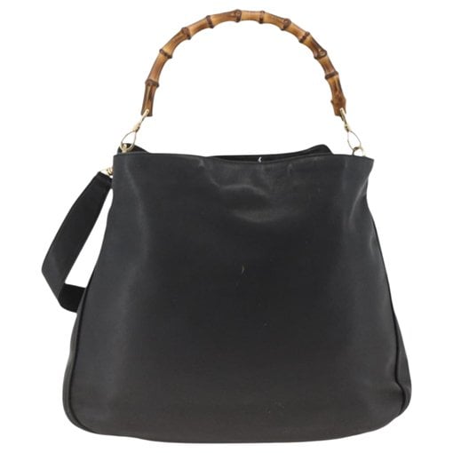 Bamboo leather handbag