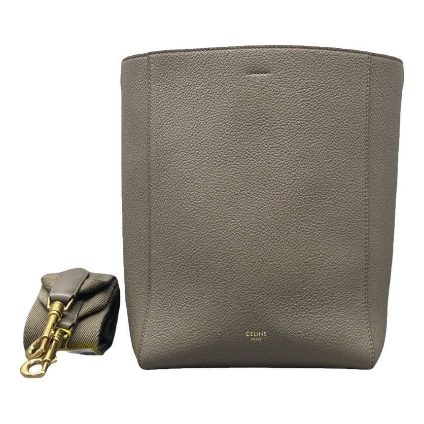 Cabas leather handbag