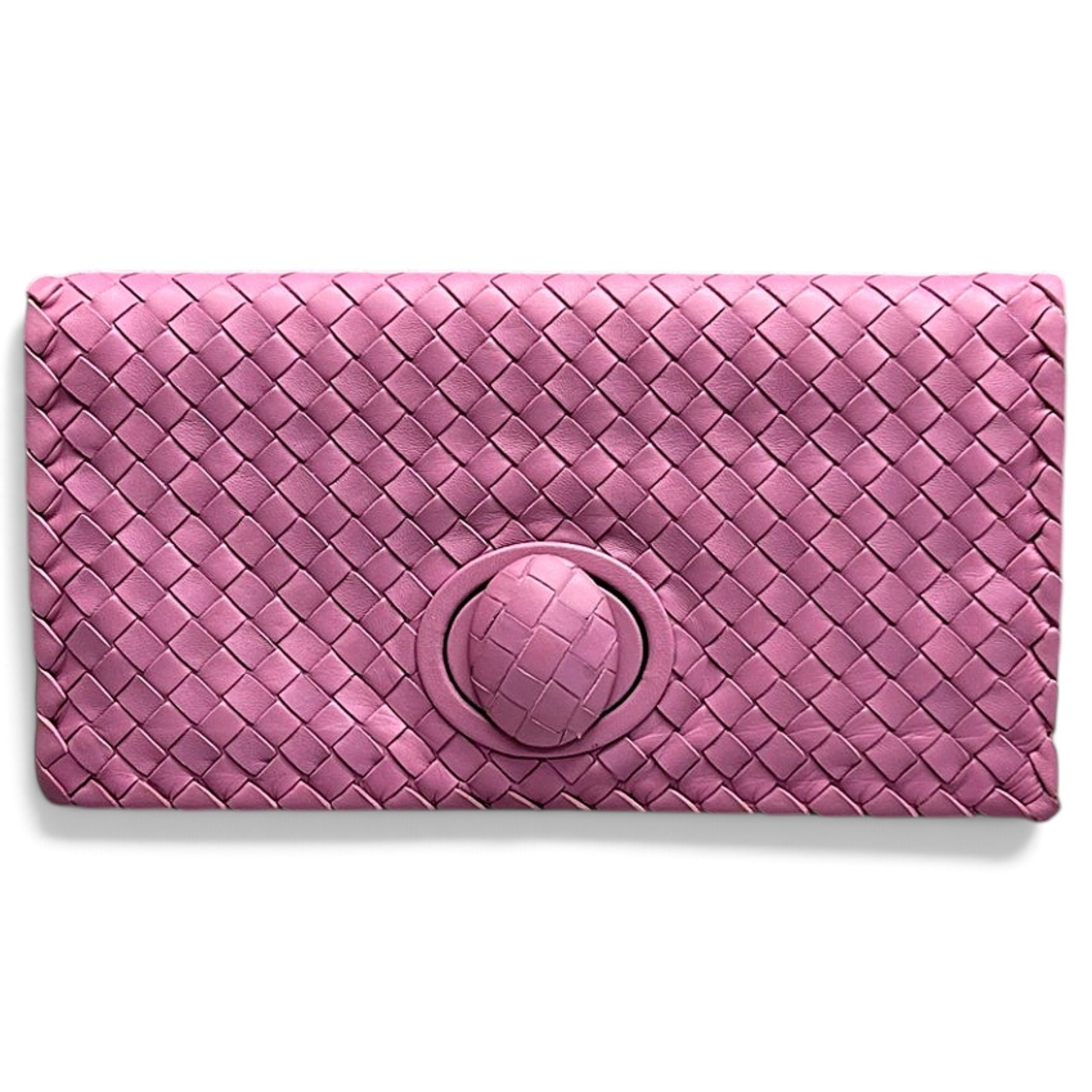 Leather clutch bag