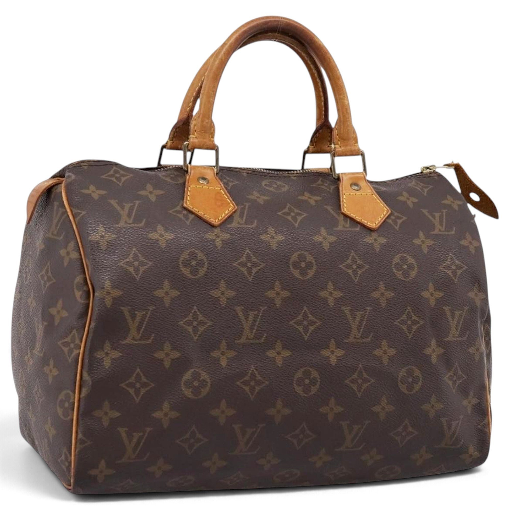 Speedy leather bowling bag