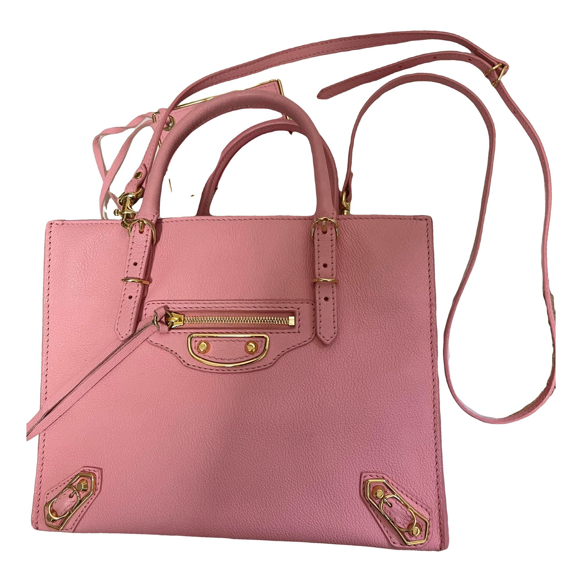 City leather handbag