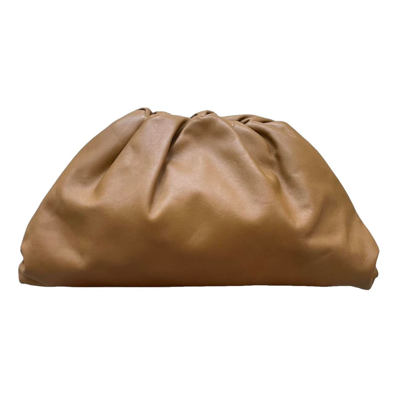 Pouch leather clutch bag