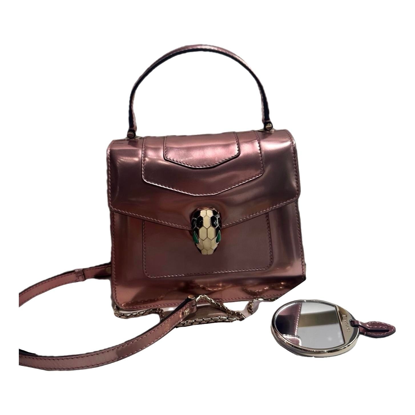 Serpenti patent leather handbag