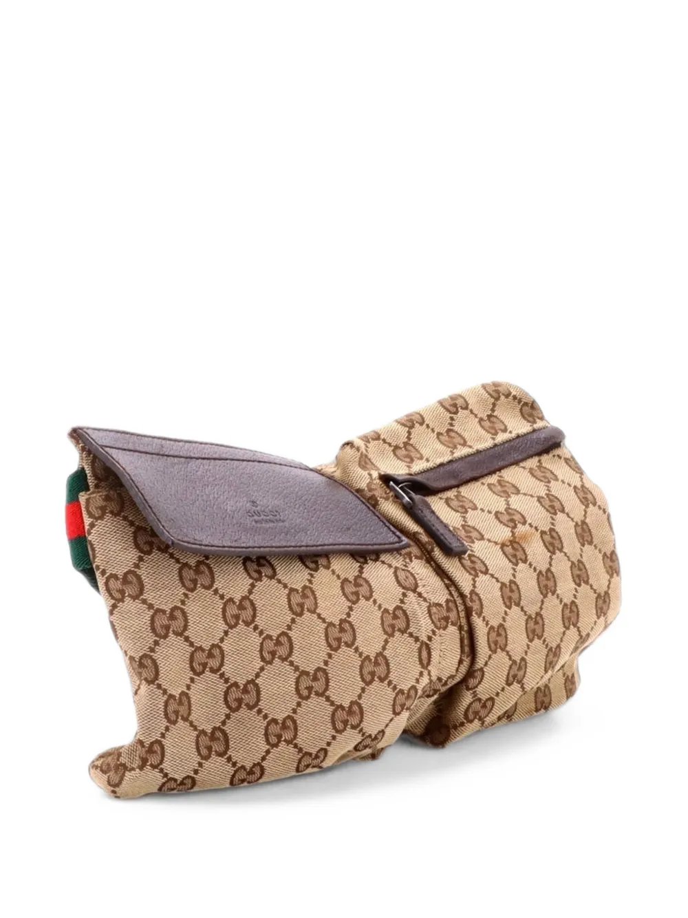 Vintage Double GG Canvas with Leather belt bag