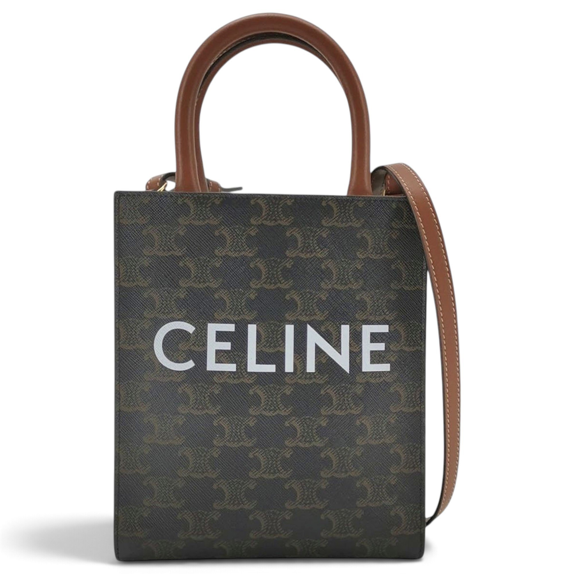 Cabas leather handbag