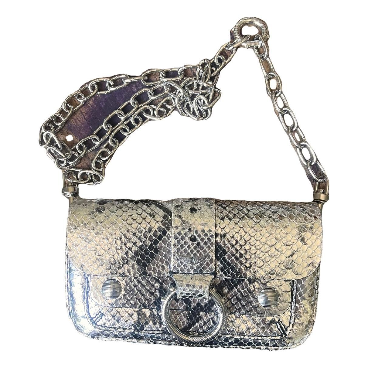 Leather clutch bag