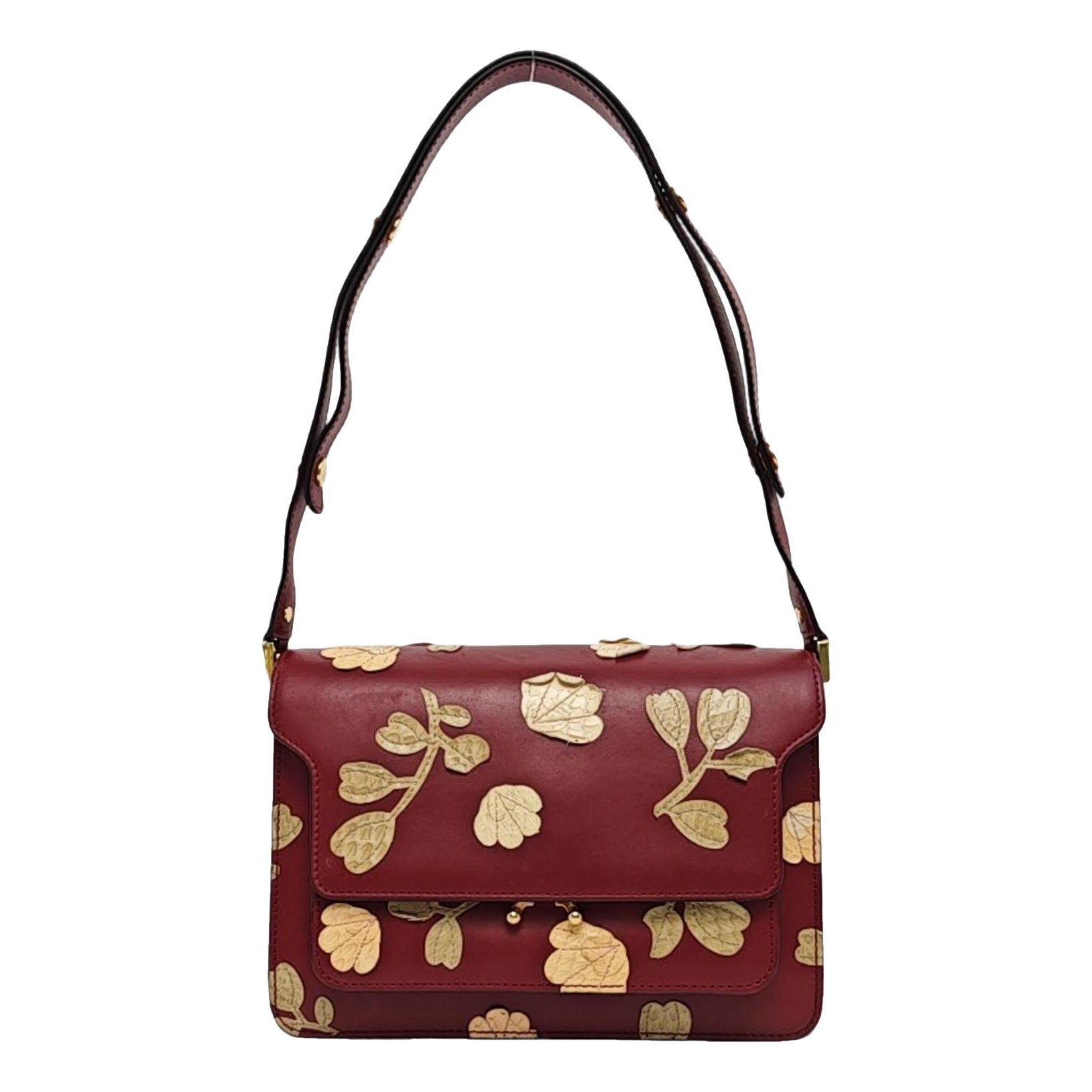 Marni Trunk leather crossbody bag