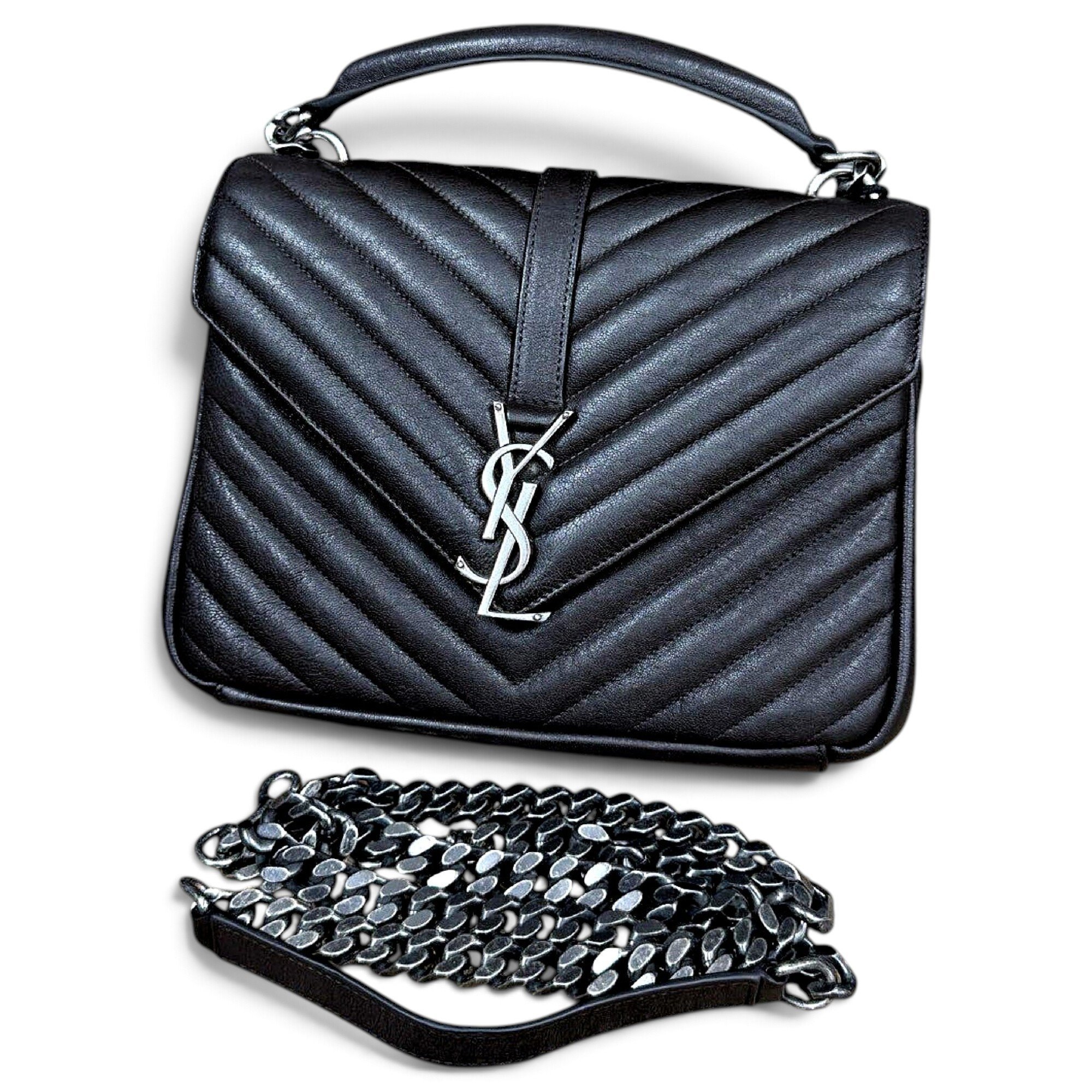 Collége monogramme leather handbag