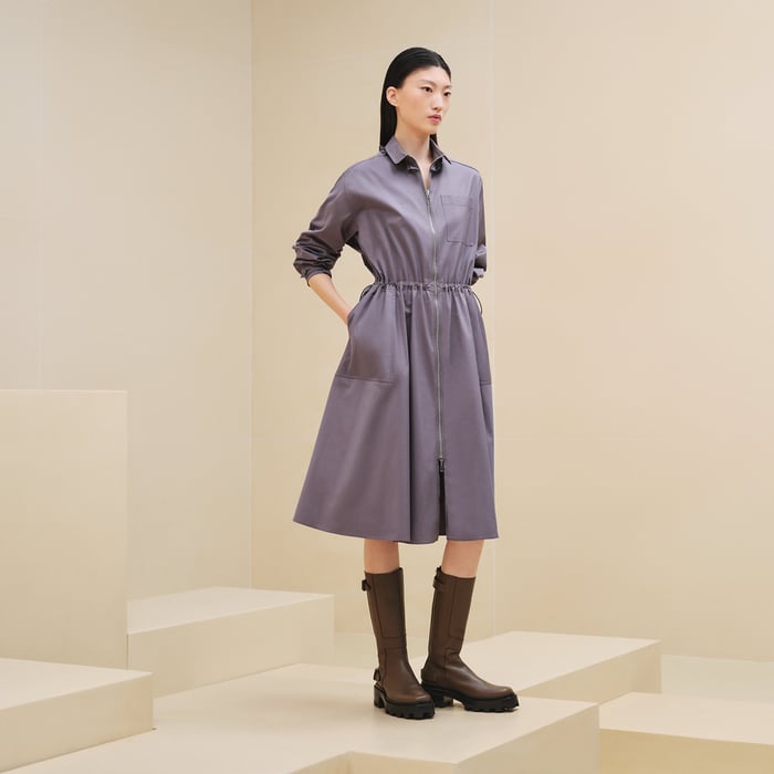 Gris Pierre Elastic Dress