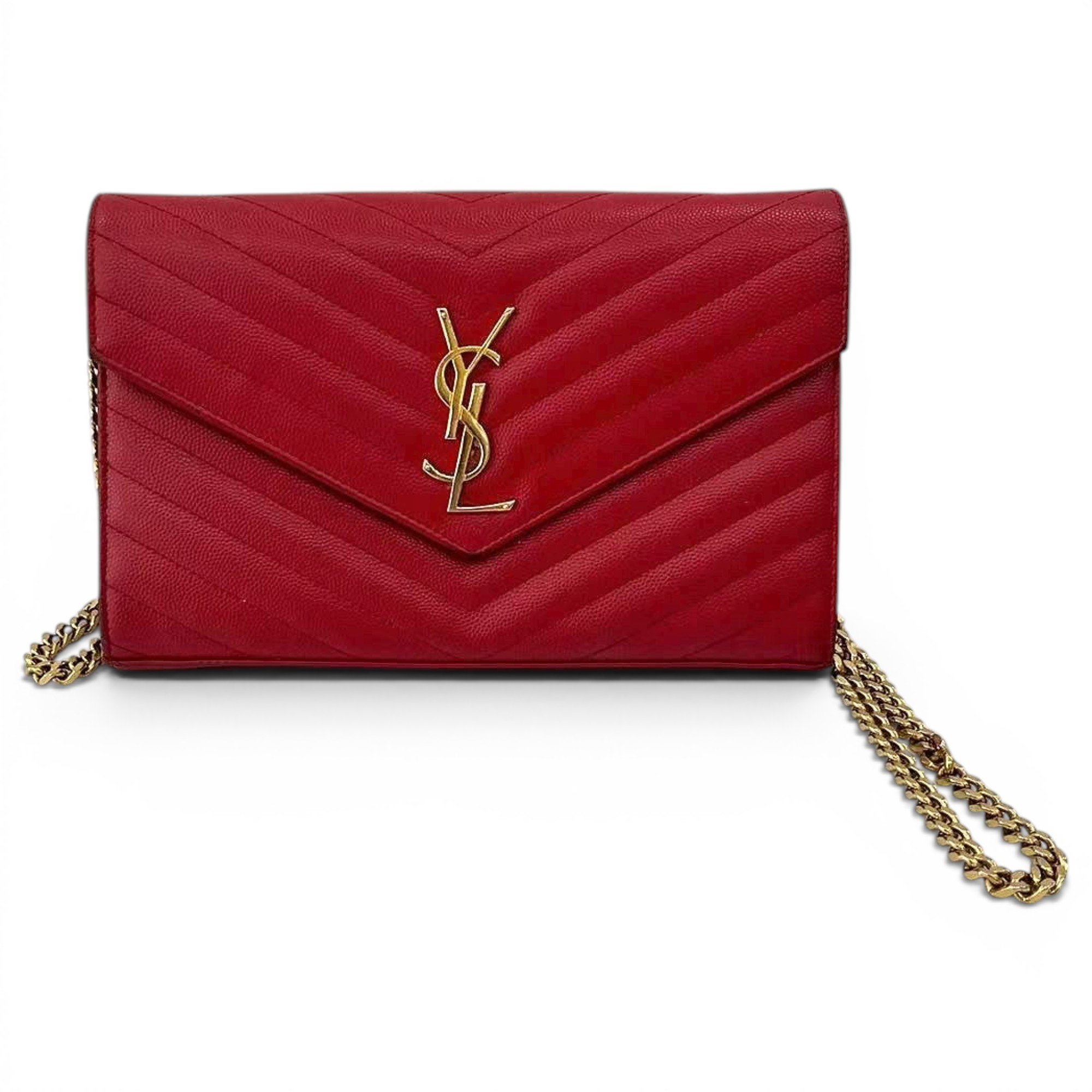 Envelope leather handbag