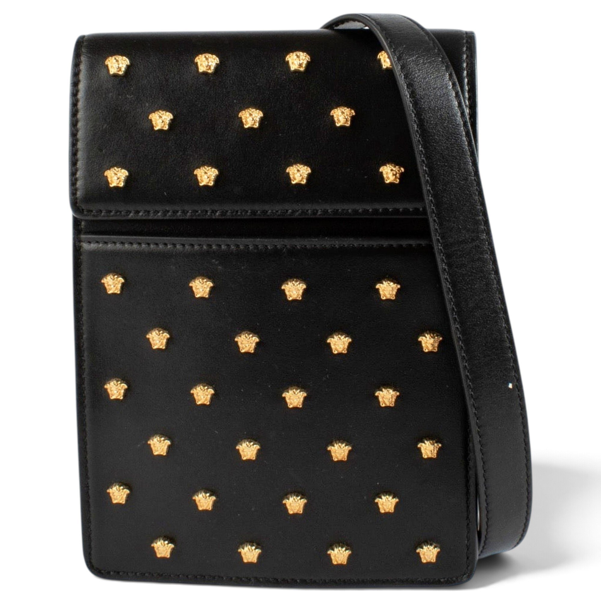Versace La Medusa leather clutch bag