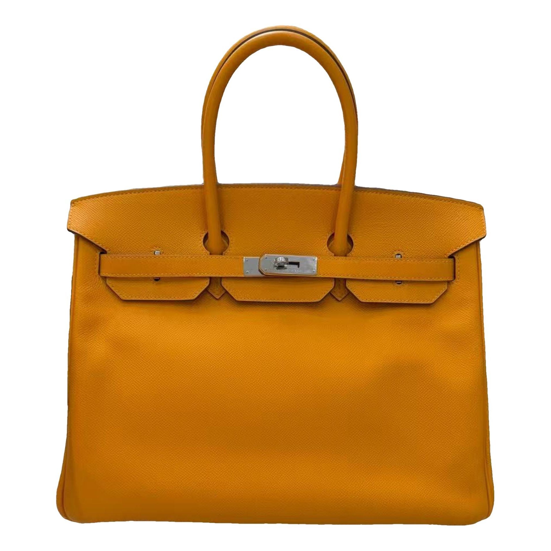 Birkin 35 leather handbag