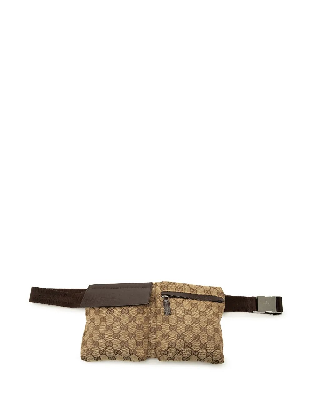 2016-2026 GG Canvas Double Pocket belt bag