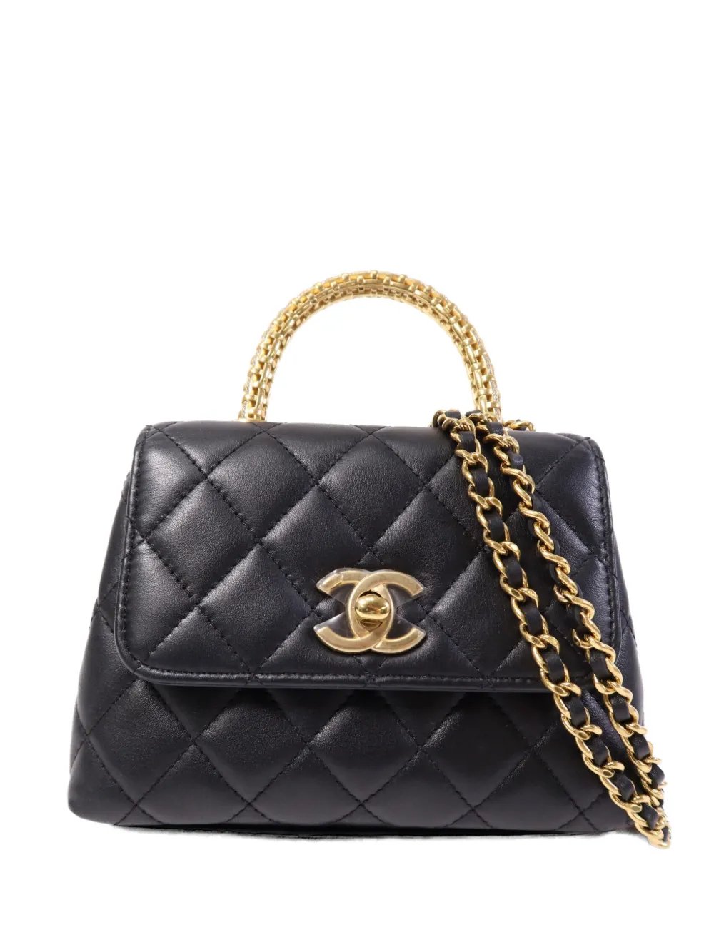 nano leather shoulder bag