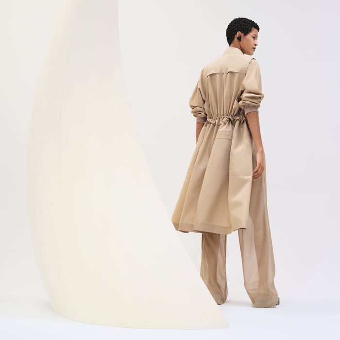 Beige Kraft Twinset Coat