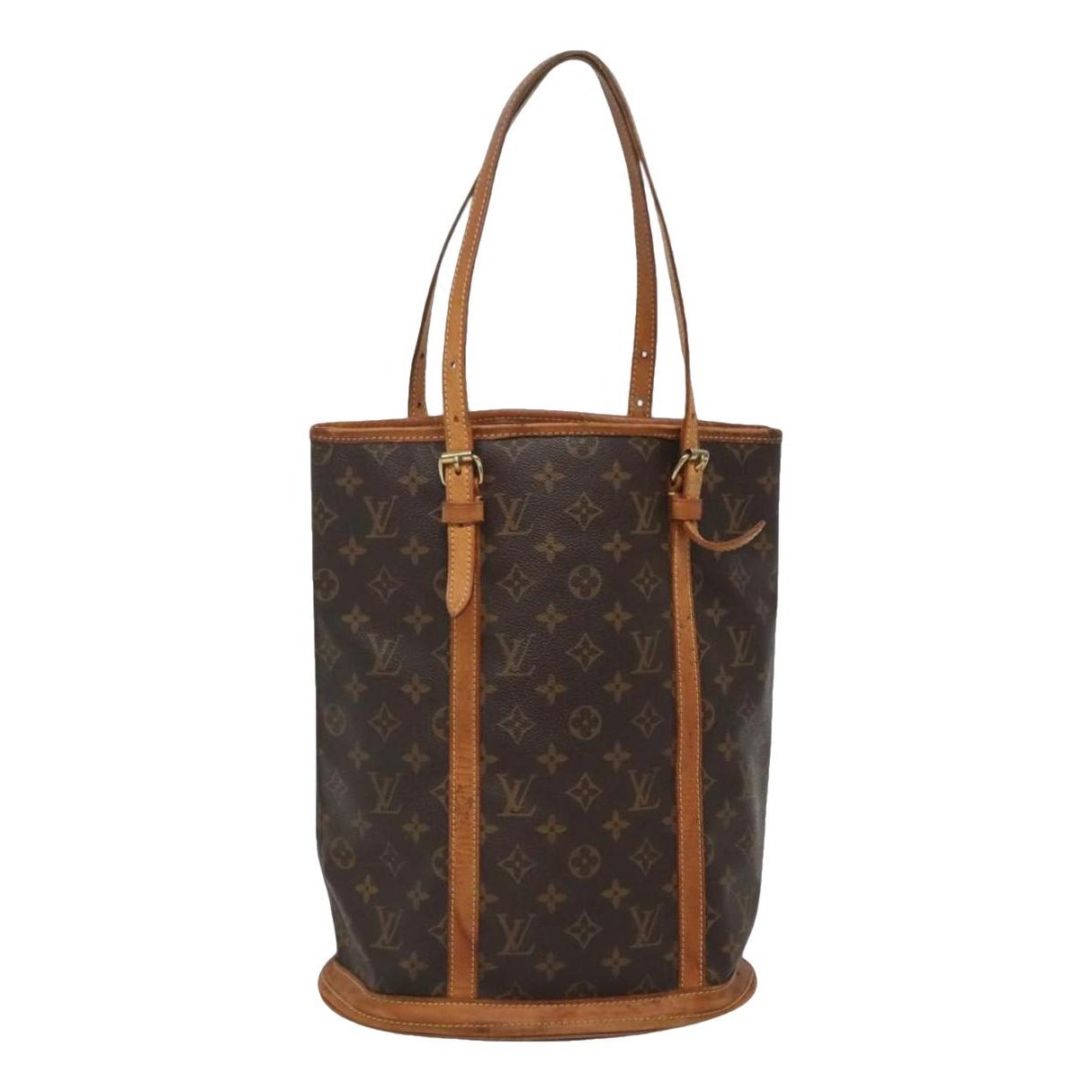 Bucket leather handbag