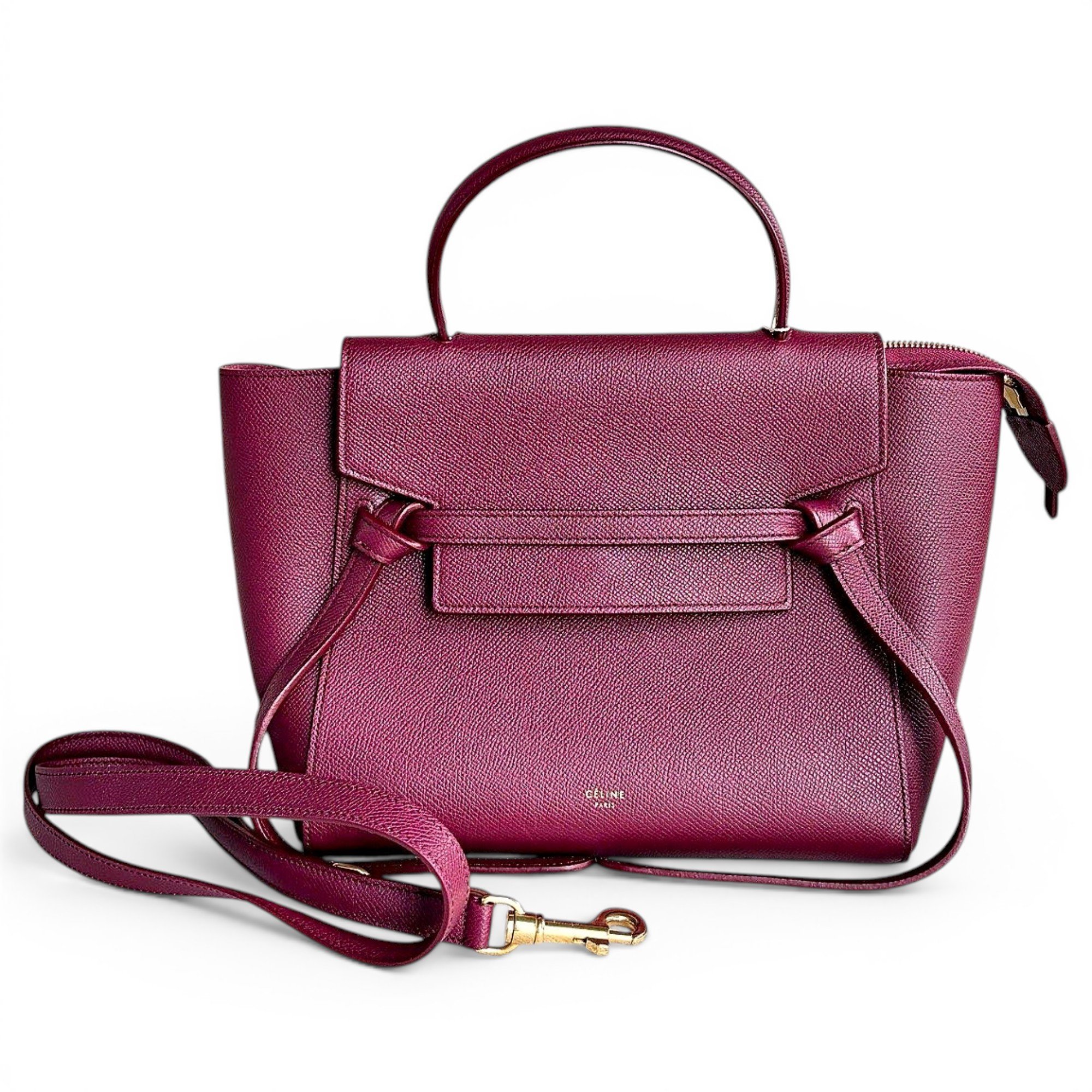 Belt leather handbag