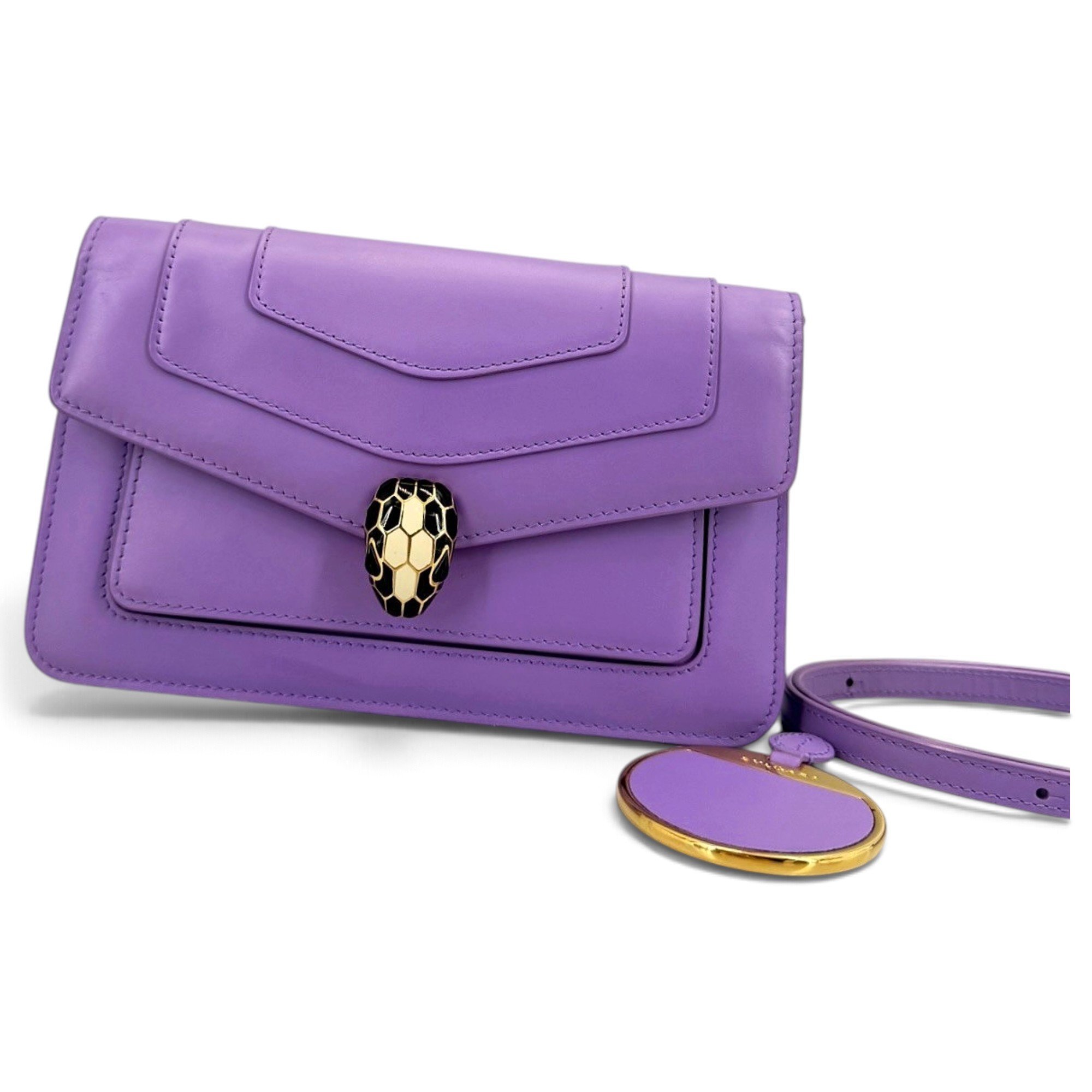 Serpenti leather handbag