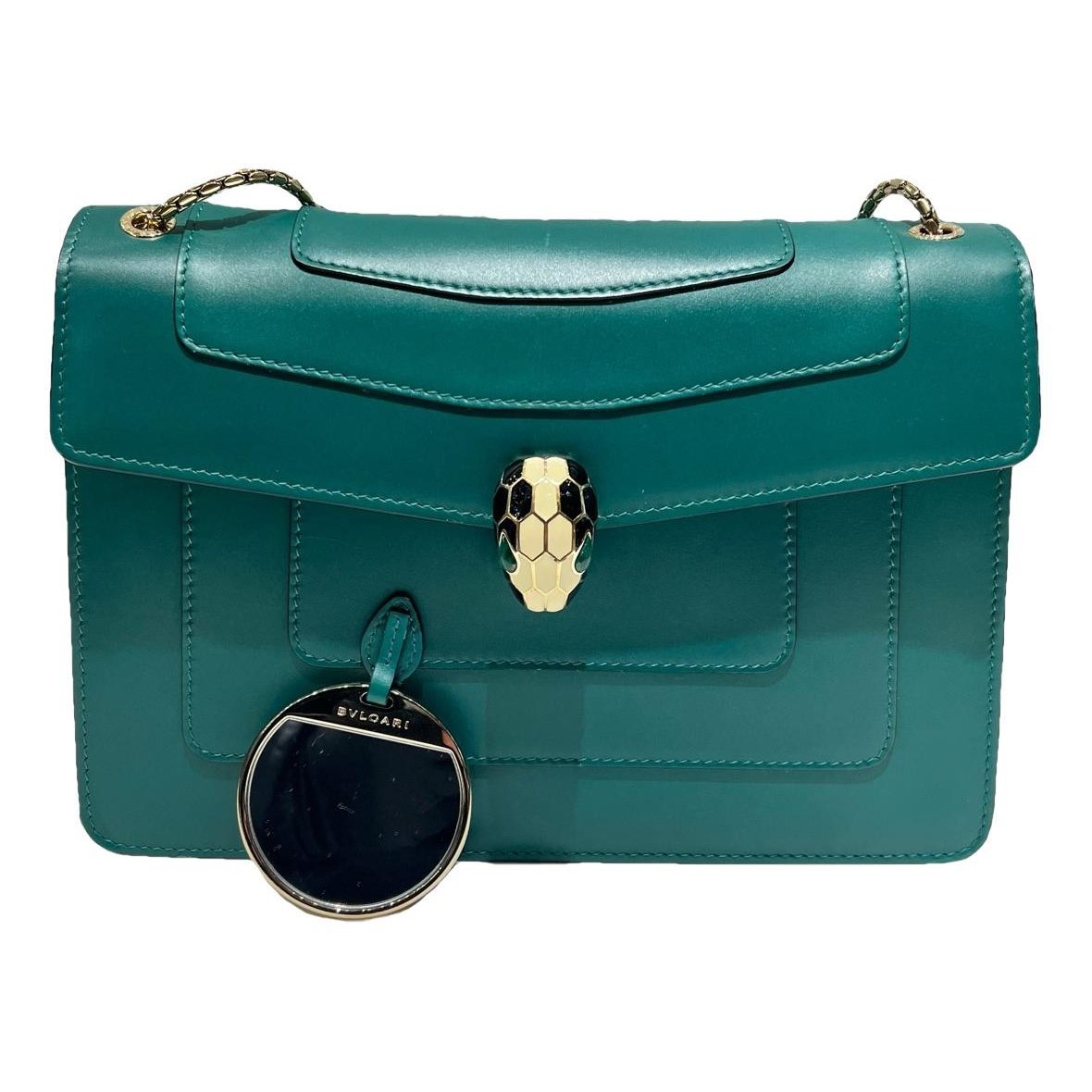 Serpenti leather handbag