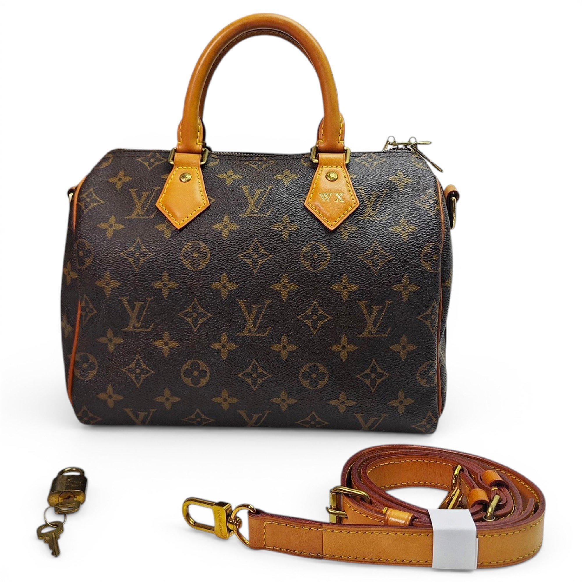 Speedy leather handbag