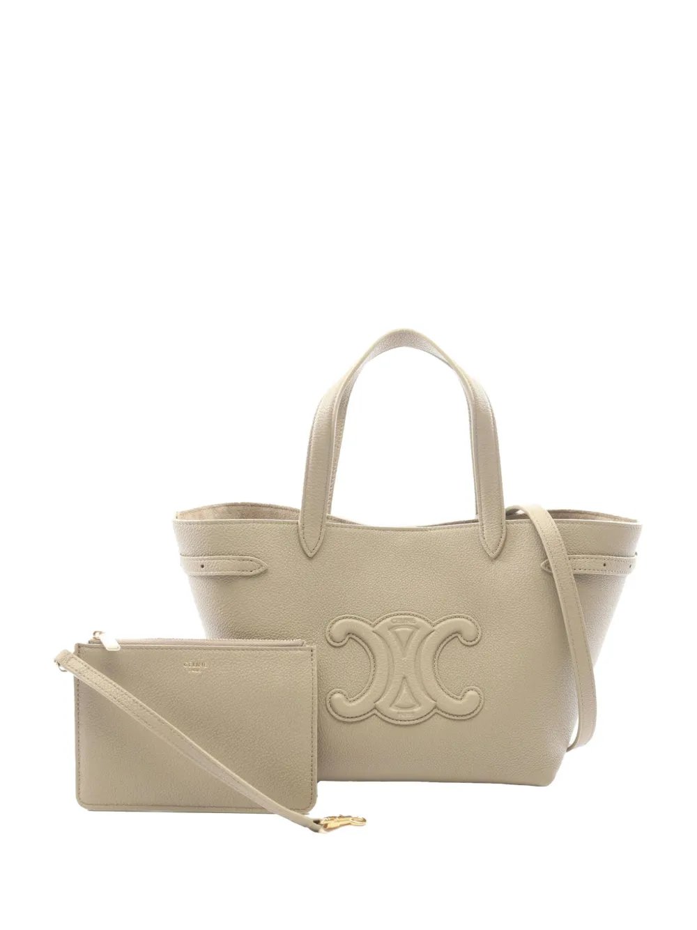 2010-2026 Mini Grained Calfskin Cuir Triomphe Cabas Anais Tote satchel