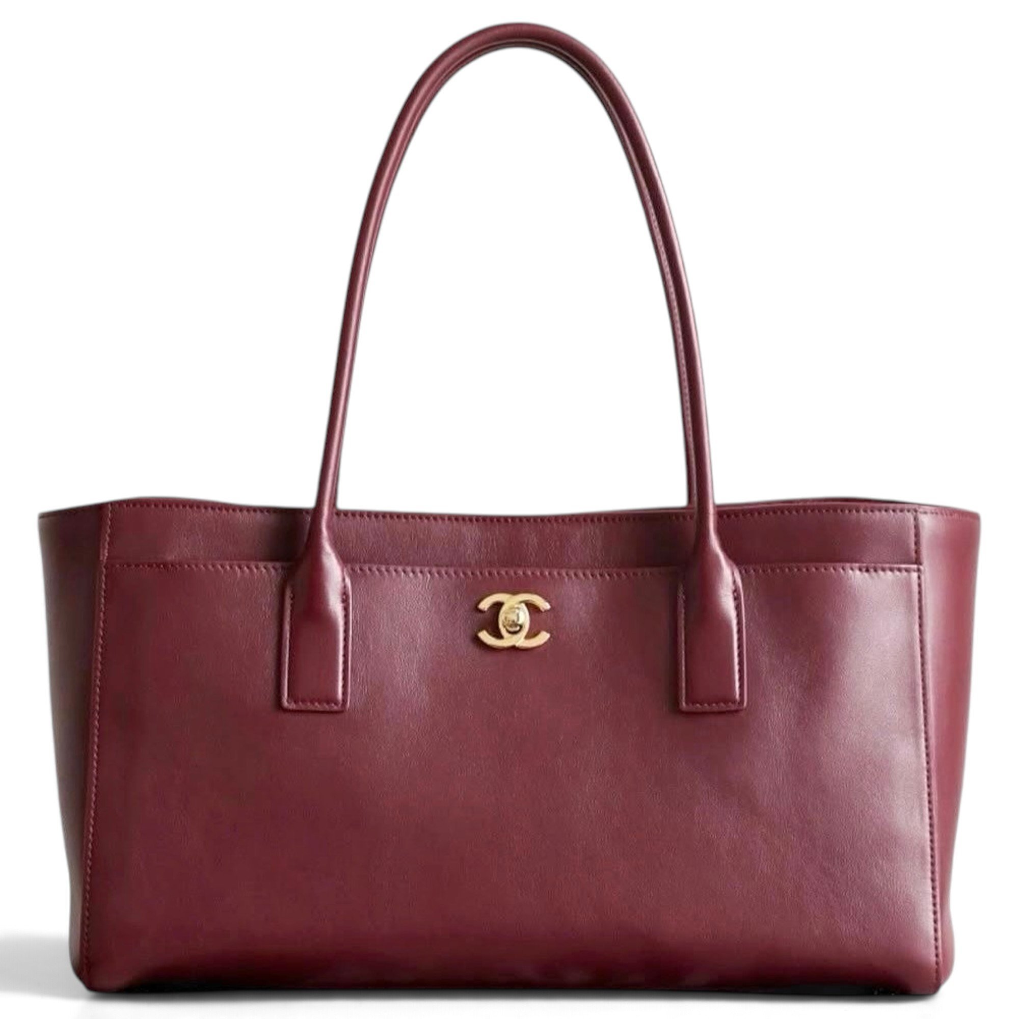 Executive leather tote