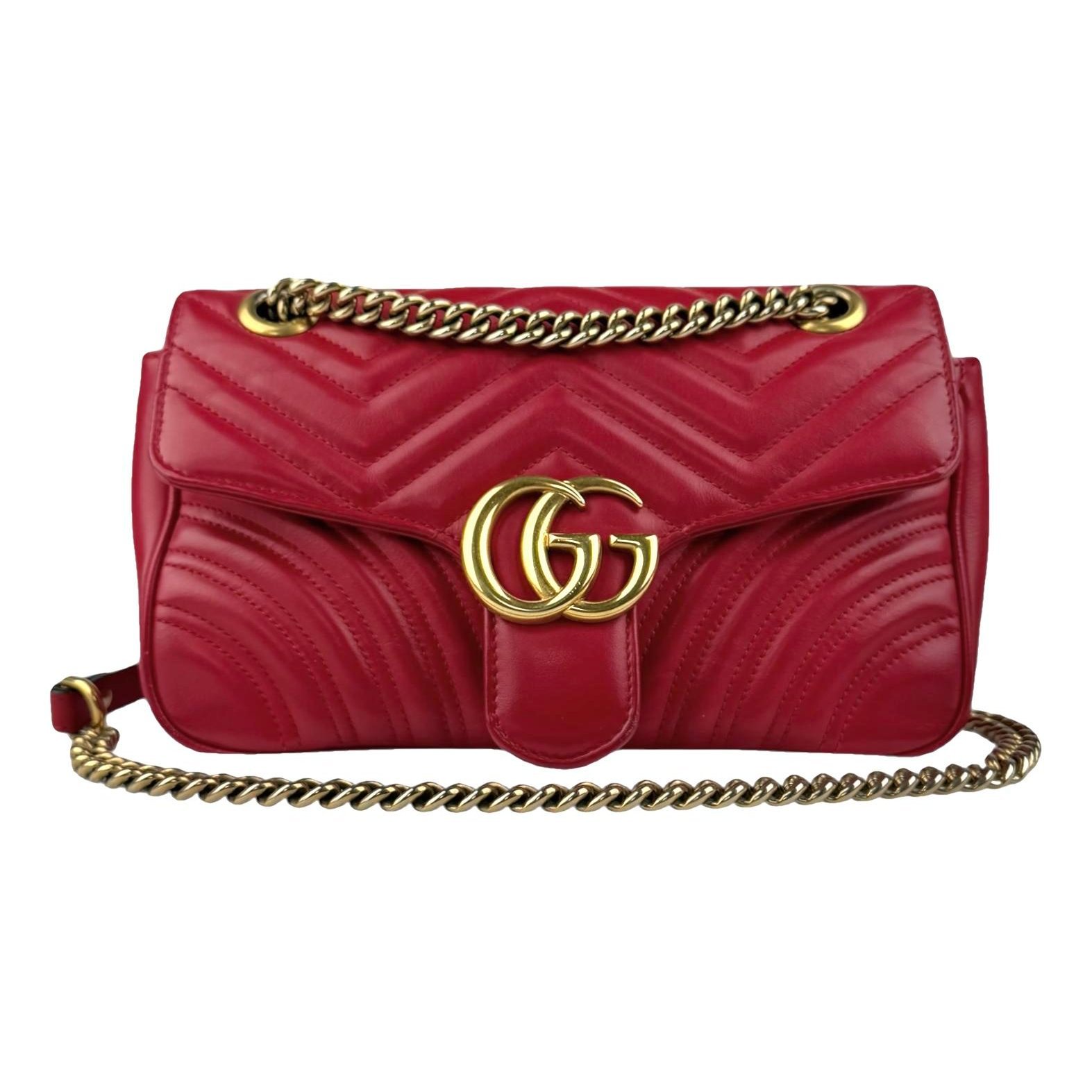 GG Marmont Flap leather crossbody bag