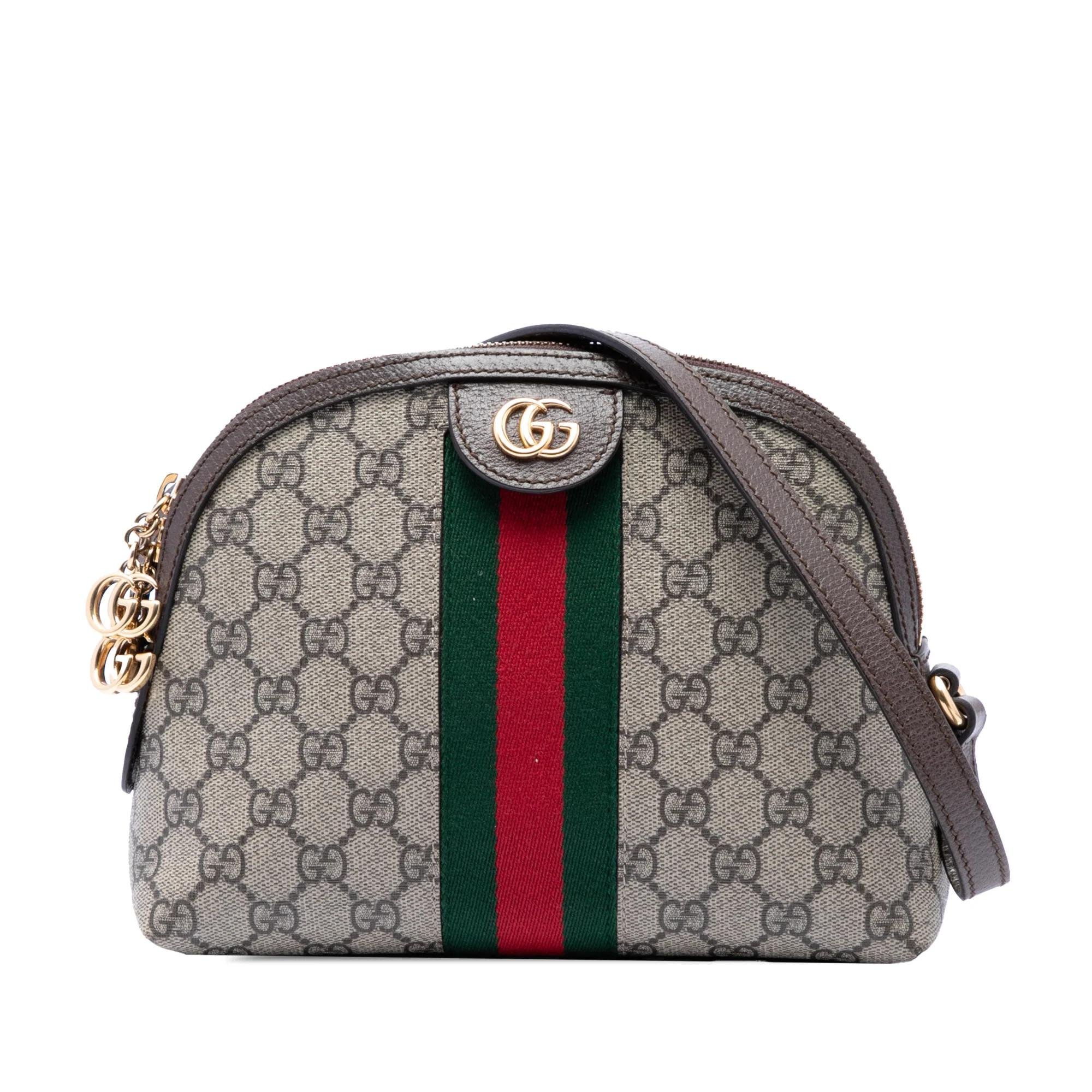 Dôme leather crossbody bag