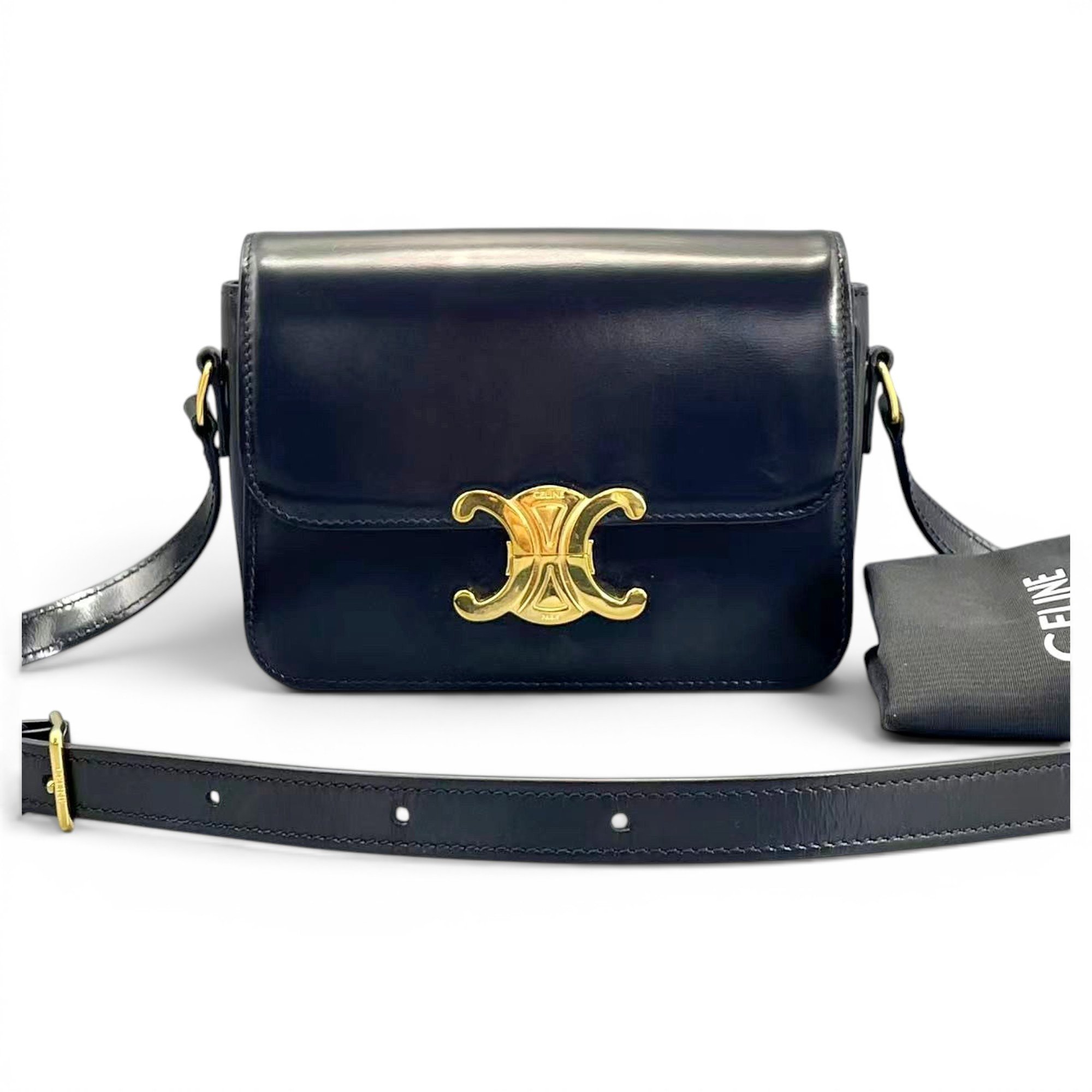 Triomphe leather handbag