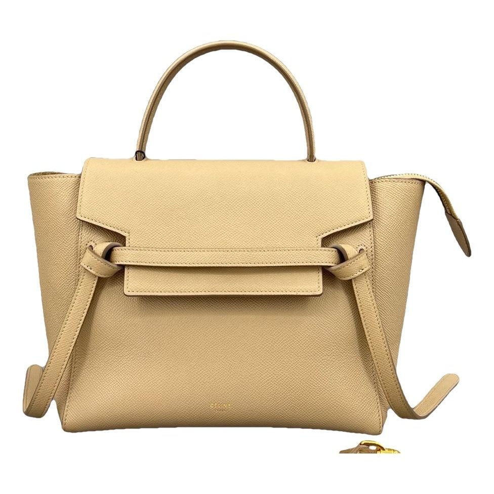 Belt leather handbag